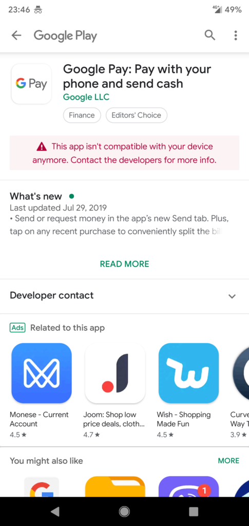Google pay nepasiekiama lietuvoje