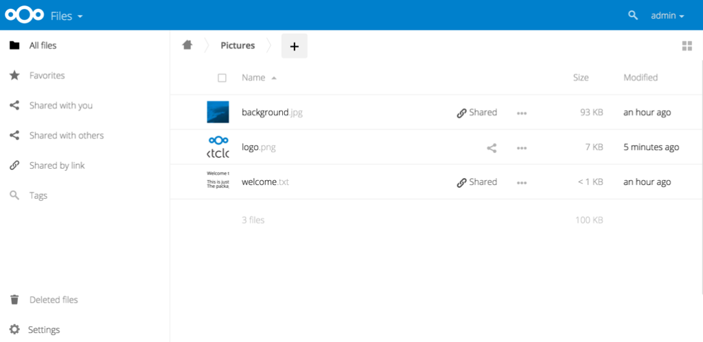 Kodi vietoje Smart TV programėlių arba ką veikia mano Raspberry Pi? 8 Nextcloud