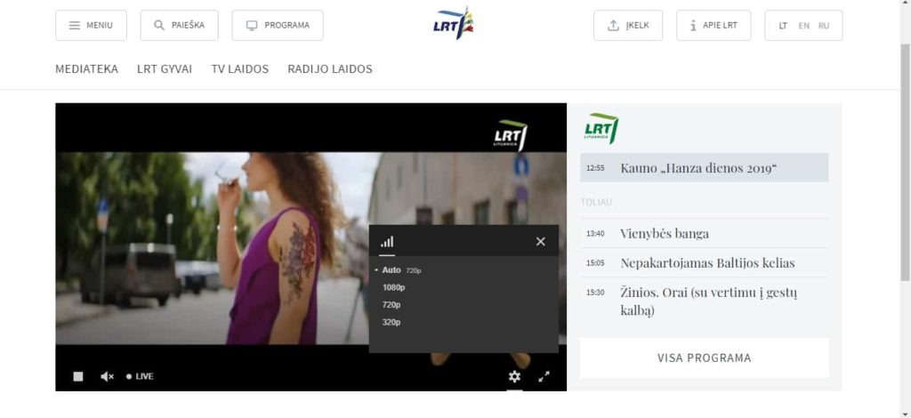 Kaip ir kur žiūrėti tv online nemokamai 12 LRT kanalų grupė