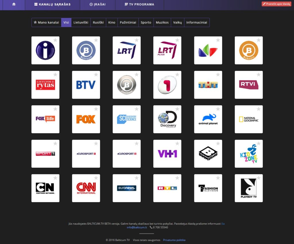 Kaip ir kur žiūrėti televiziją internetu nemokamai 14 manobalticum tv kanalai transliuojami nemokamai