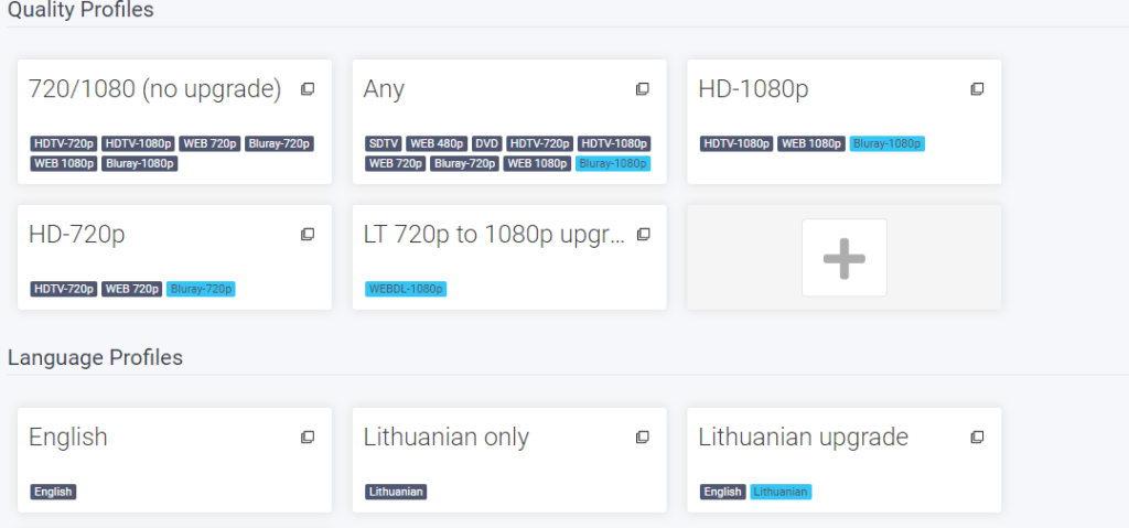 Radarr ir Sonarr lietuvybės konfigūravimas 6 Radarr ir Sonarr lietuvybės konfigūravimas 5